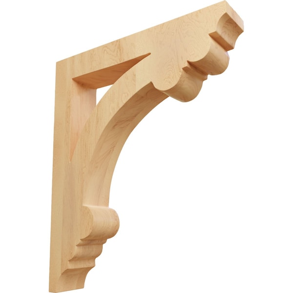 Ekena Millwork 1 1/2"W x 7 1/2"D x 9"H Small Ellis Wood Corbel, Red Oak CORW02X08X09ELRO - main
